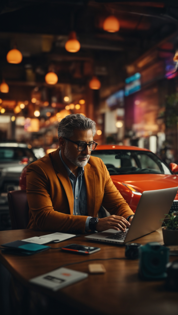 a man buying and managing his auto insurance policy online