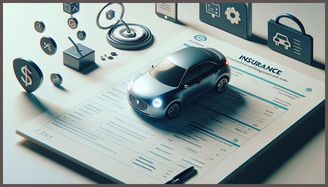 Photorealistic representation of secure car insurance options without upfront payments.