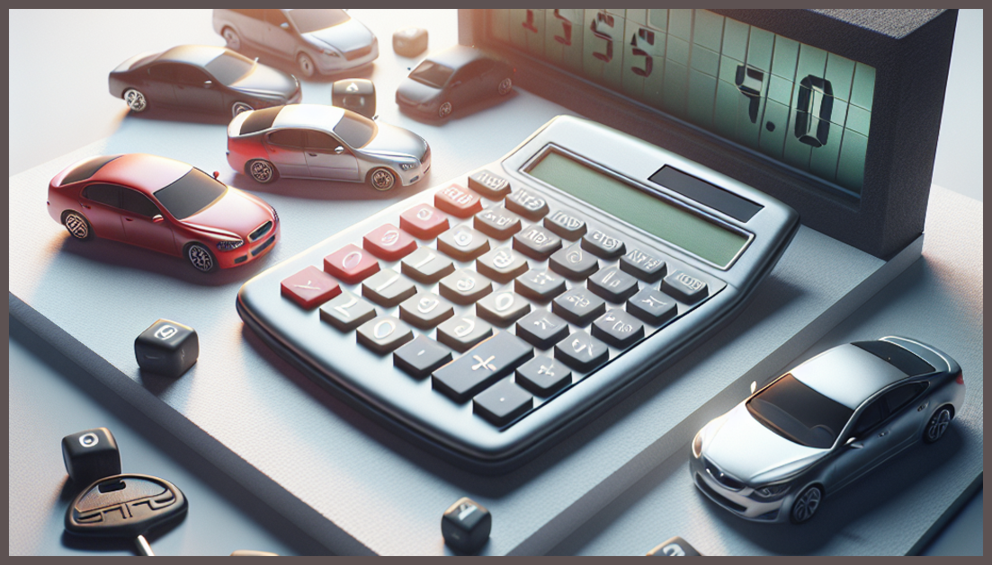 Visual representation of comparing used car insurance quotes with symbols of protection.