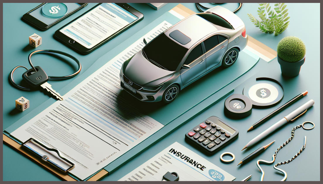 Simple illustration of student car insurance options.