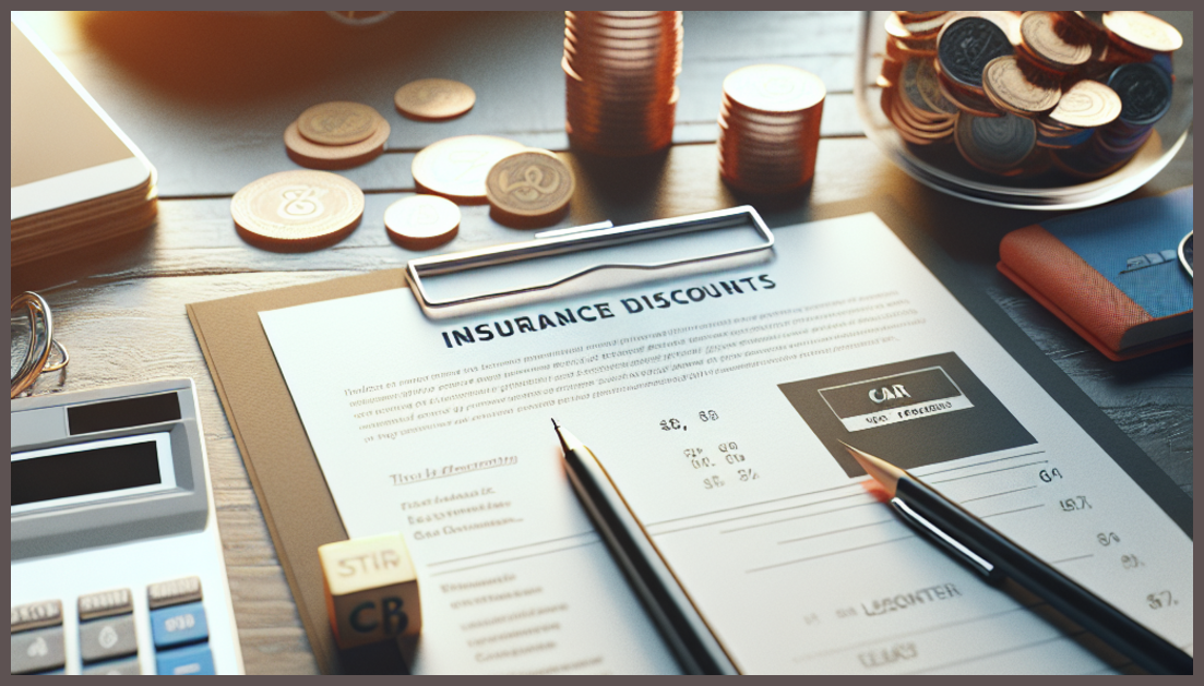 A calculator and insurance policy documents representing savings for teachers.