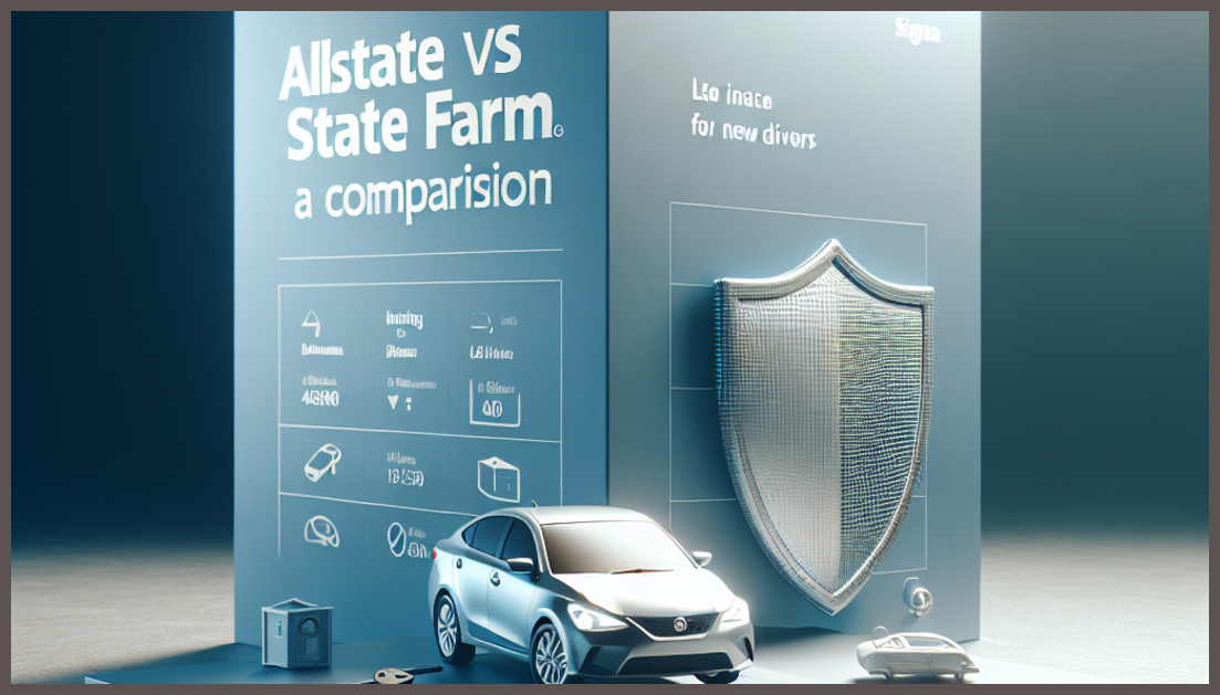 Visual comparison of Allstate and State Farm for new drivers