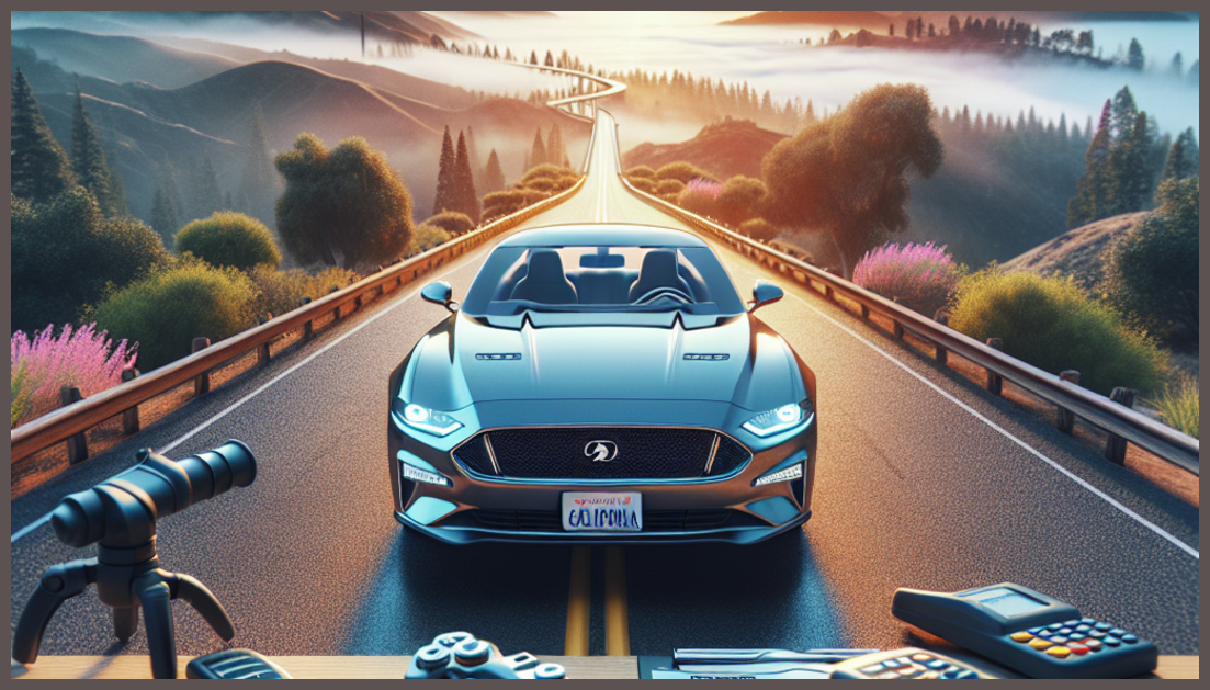 A minimalist representation of California car insurance savings.