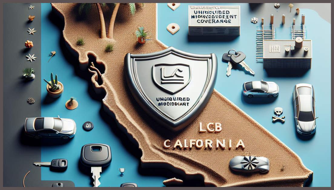 Insurance symbol against a California backdrop.
