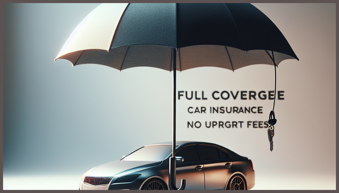 Symbolic representation of car insurance without upfront costs.