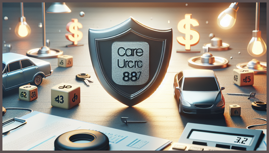 Car insurance quotes comparison with calculators and a shield symbol.