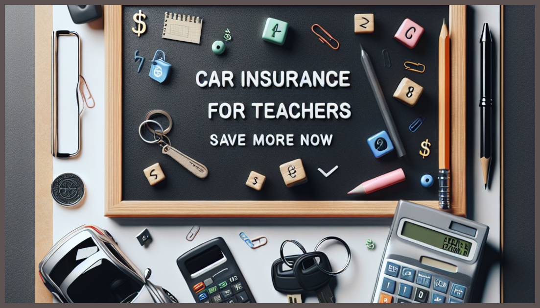 Symbolic representation of car insurance discounts for educators.