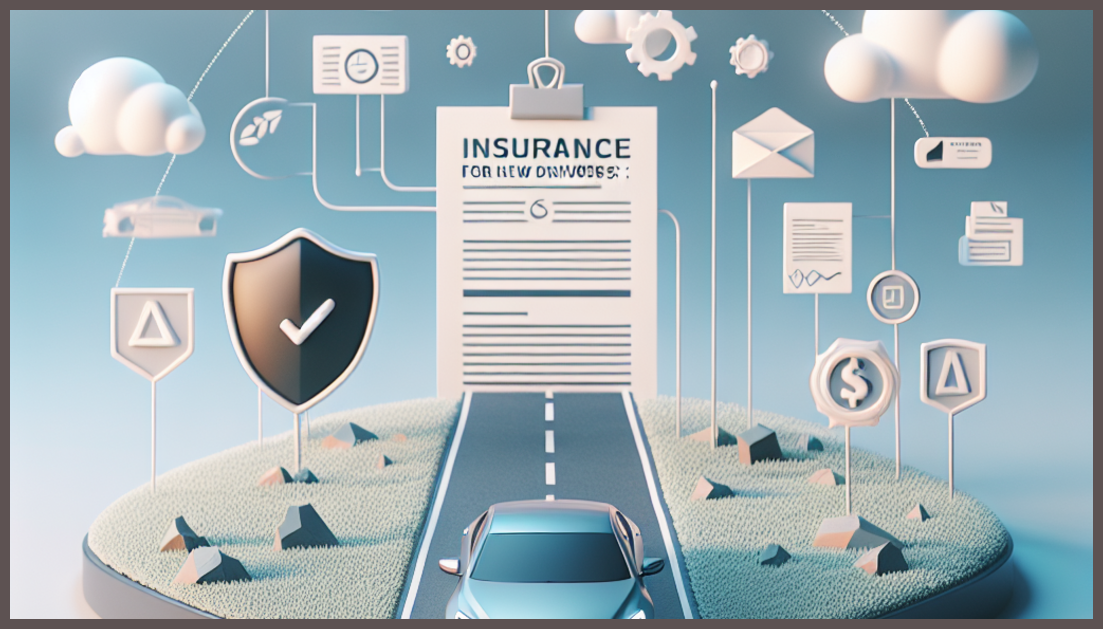 Symbolic representation of car insurance for new drivers