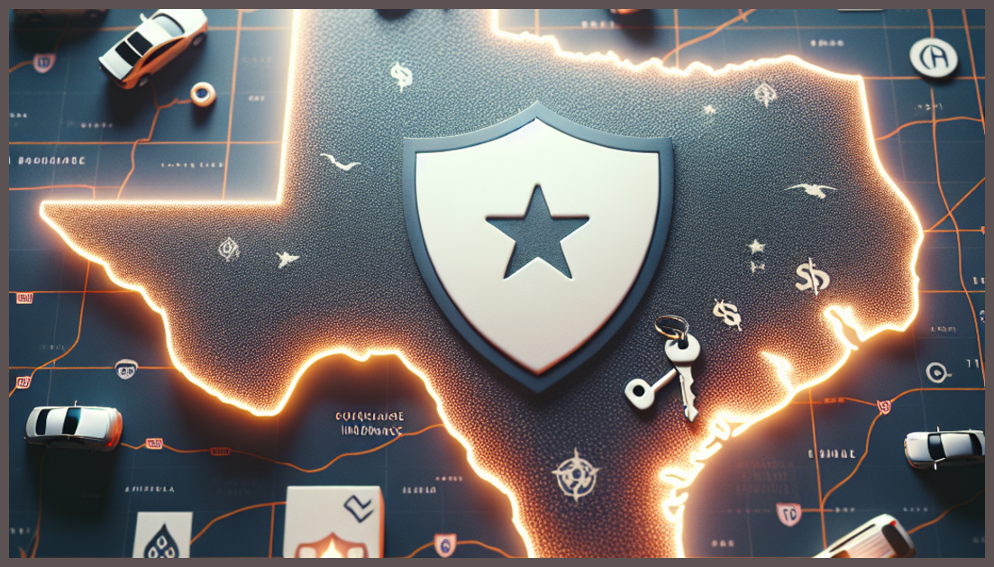 Visual representation of full coverage insurance in Texas